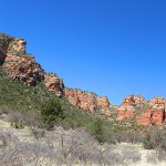 Iron gives the red color to the famous rocky terrain of the area around Sedona, Arizona. – photo by Joe Alexander