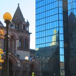 Copley Square includes Trinity Church, the Old South Church and the Boston Public Library. – photo by Joe Alexander