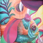 Mural at Essex Modern City in San Antonio in January, 2024.