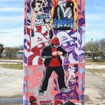 Mural at Essex Modern City in San Antonio in January, 2024.