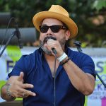 El Robotico with Bombasta on Saturday night, May 18, 2024, at Main Plaza in downtown San Antonio. - photo by Joe Alexander