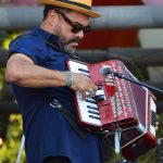 El Robotico with Bombasta on Saturday night, May 18, 2024, at Main Plaza in downtown San Antonio. - photo by Joe Alexander