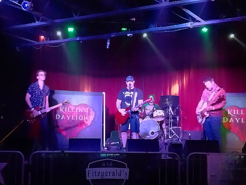 Killing Daylight on stage at Fitzgerald’s Bar and Live Music Venue in San Antonio. – photo by Joe Alexander