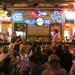 Will Owen Gage and Matt Kirk of Matt Kirk and the Gueyfarers at Gruene Hall on Sunday, April 28, 2024. – photo by Joe Alexander Will Owen Gage with Matt Kirk at Gruene Hall