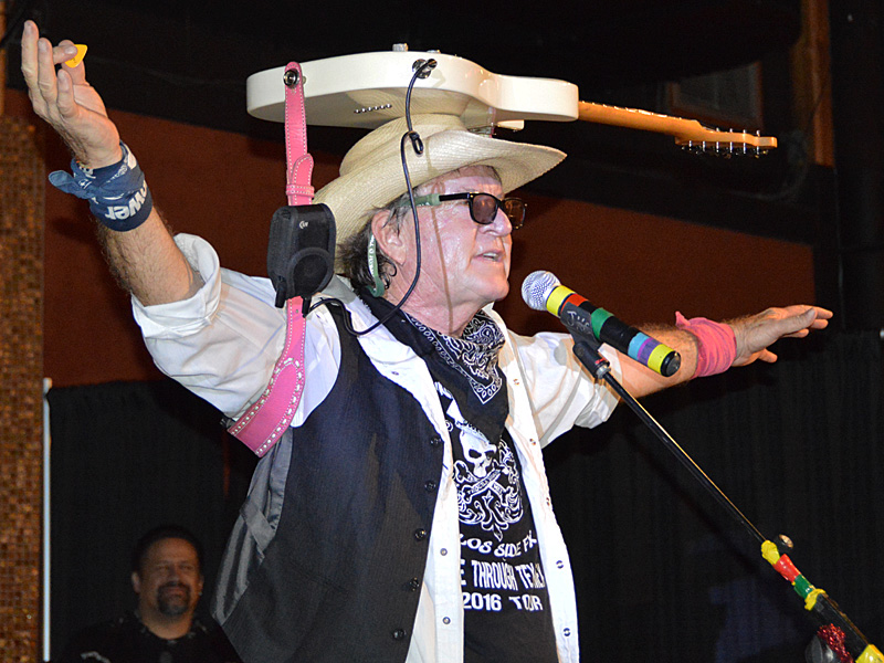 Joe King Carrasco at Sam's Burger Joint in San Antonio on June 2, 2018. - photo by Joe Alexander