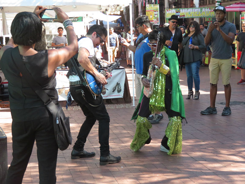 Ruben V and his band at Market Square in downtown San Antonio on Oct. 30, 2016. - photo by Joe Alexander