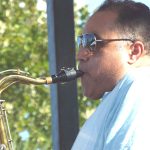 Ruben V and his band played at Fiesta Deco District on July 24, 2016. - photo by Joe Alexander