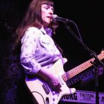 Catherine Denise with Jimmy Spacek and his band at Sam's Burger Joint on Jan. 31, 2015. - photo by Joe Alexander