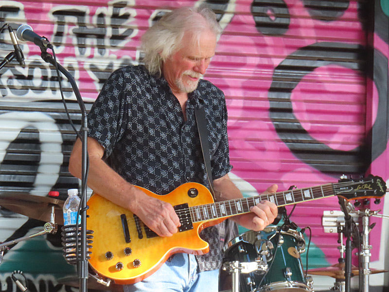 Jimmy Spacek and his band at San Antonio's The Dog Co. Icehouse on Saturday, June 29, 2024. - photo by Joe Alexander