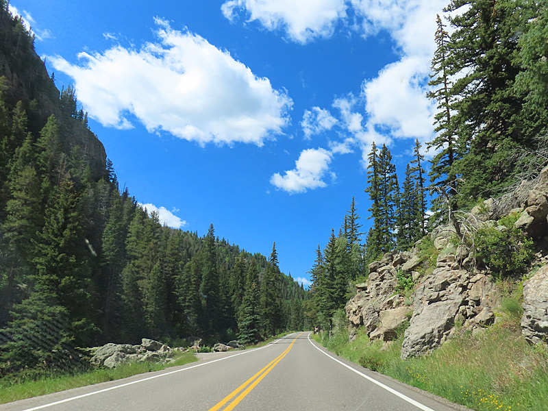 Highway 160 in Colorado driving west between Del Norte and Durango in August 2024. - photo by Joe Alexander