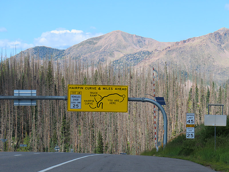 For the record, I was pulled off on the side of the road when I took this picture. This is what is waiting for you on Highway 160 in Colorado when you are driving west between Del Norte and Durango. - photo by Joe Alexander