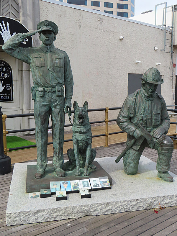 9-11 Memorial near the Boardwalk in Atlantic City, N.J., in September 2024. It honors first responders lost at the World Trade Center in New York. - photo by Joe Alexander