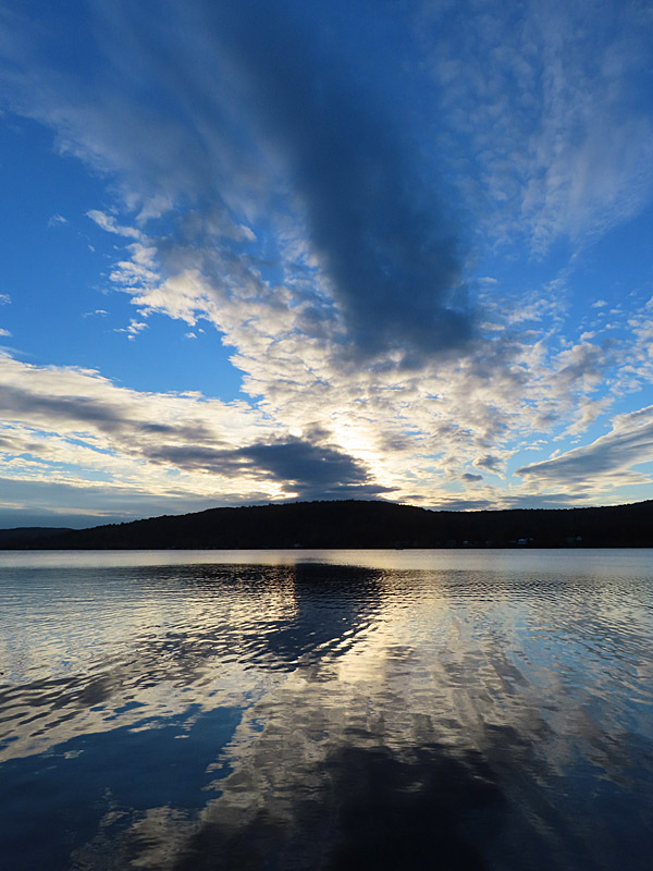 A late September sunset on the banks of Canadarago Lake in New York State. - photo by Joe Alexander