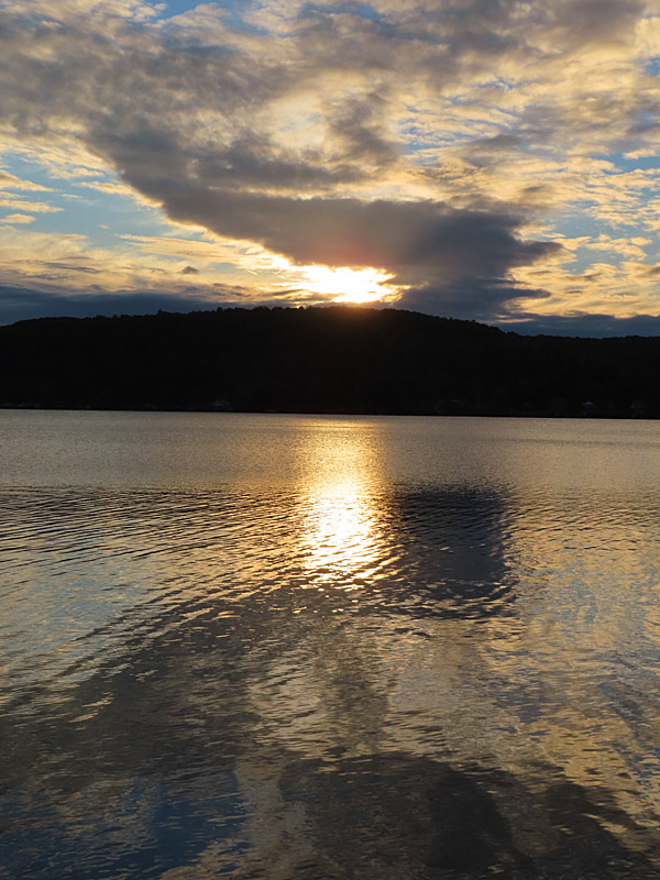 A late September sunset on the banks of Canadarago Lake in New York State. - photo by Joe Alexander