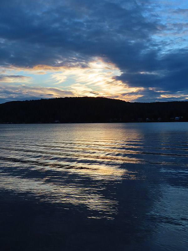A late September sunset on the banks of Canadarago Lake in New York State. - photo by Joe Alexander