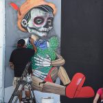 The second day of ESX ART Paint Jam 6 at Essex Modern City in San Antonio on Sunday, Oct. 6, 2024. - photo by Joe Alexander