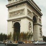 Arc De Triomphe in Paris, France in spring 2000. - photo by Joe Alexander