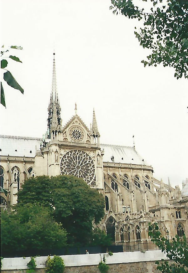 You can see the famous spire atop Notre Dame Cathedral in Paris in 2000. - photo by Joe Alexander