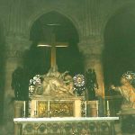 Pieta sculpture in Notre Dame Cathedral in Paris in 2000. - photo by Joe Alexander
