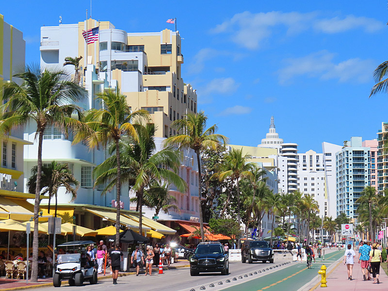 Ocean Drive in the South Beach neighborhood of Miami Beach. - photo by Joe Alexander