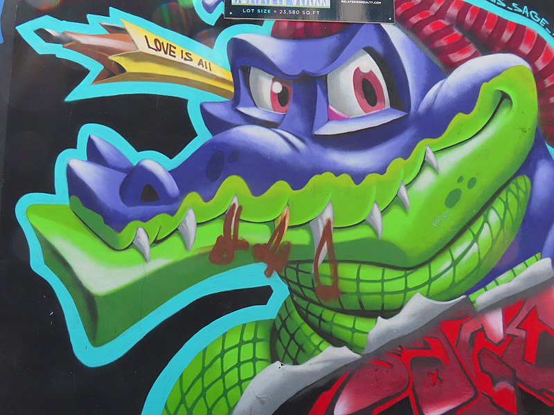 Mural art in the Wynwood neighborhood of Miami, Florida.