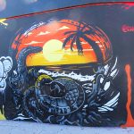 Mural art in the Wynwood neighborhood of Miami, Florida.