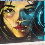 Mural art in the Wynwood neighborhood of Miami, Florida.
