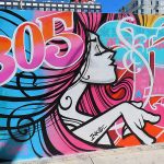 Mural art in the Wynwood neighborhood of Miami, Florida.