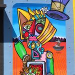 Mural art in the Wynwood neighborhood of Miami, Florida.