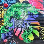 Mural art in the Wynwood neighborhood of Miami, Florida.