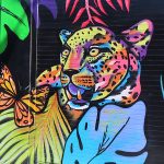 Mural art in the Wynwood neighborhood of Miami, Florida.