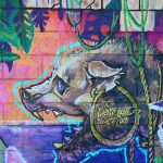 Mural art in the Wynwood neighborhood of Miami, Florida.