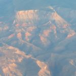 View of the Grand Canyon a few minutes before landing on a morning flight to Las Vegas. - photo by Joe Alexander