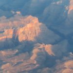 View of the Grand Canyon a few minutes before landing on a morning flight to Las Vegas. - photo by Joe Alexander