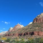 Fall colors in Zion National Park in southwestern Utah in November 2023. – photo by Joe Alexander, all rights reserved