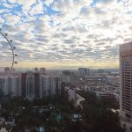 View from one of the upper floors at the Flamingo Las Vegas on the Strip. – photo by Joe Alexander