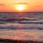 View of the sunrise over the Atlantic Ocean from Fort Lauderdale Beach, Florida. - photo by Joe Alexander