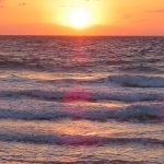 View of the sunrise over the Atlantic Ocean from Fort Lauderdale Beach, Florida. - photo by Joe Alexander