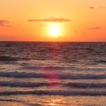 View of the sunrise over the Atlantic Ocean from Fort Lauderdale Beach, Florida. - photo by Joe Alexander