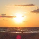View of the sunrise over the Atlantic Ocean from Fort Lauderdale Beach, Florida. - photo by Joe Alexander