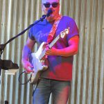 Jimmy Spacek, Ruben V and friends on Saturday night, May 10, 2025, at Texas Pride Barbecue in Adkins, Texas. - photo by Joe Alexander