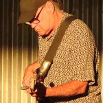 Jimmy Spacek, Ruben V and friends on Saturday night, May 10, 2025, at Texas Pride Barbecue in Adkins, Texas. - photo by Joe Alexander
