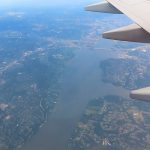 Flying into Thurgood Marshall-BWI Airport between Baltimore and Washington DC. - photo by Joe Alexander
