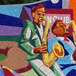 Public art on the east side of Austin, Texas.