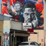 Public art on the east side of Austin, Texas.