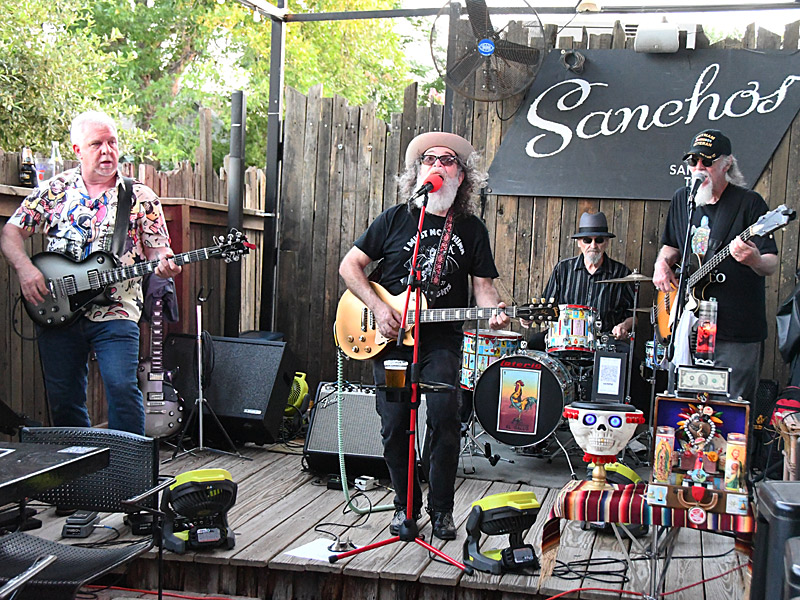 Brother Dave and the Barrio Blasters at Sancho's Cantina in San Antonio on Saturday, June 14, 2025. - photo by Joe Alexander