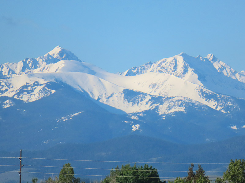 The mountains of the Bridger Range, part of the Gallatin National Forest, as seen from Bozeman Yellowstone International Airport. - photo by Joe Alexander