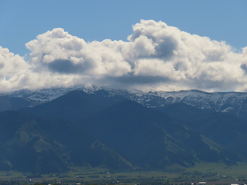 The mountains of the Bridger Range, part of the Gallatin National Forest, as seen from Bozeman Yellowstone International Airport. - photo by Joe Alexander