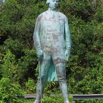 Francois Joseph Paul de Grasse statue at Cape Henry lighthouses at Fort Story in Virginia Beach. - photo by Joe Alexander