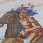 Outdoor mural in downtown Coeur D'Alene, Idaho.